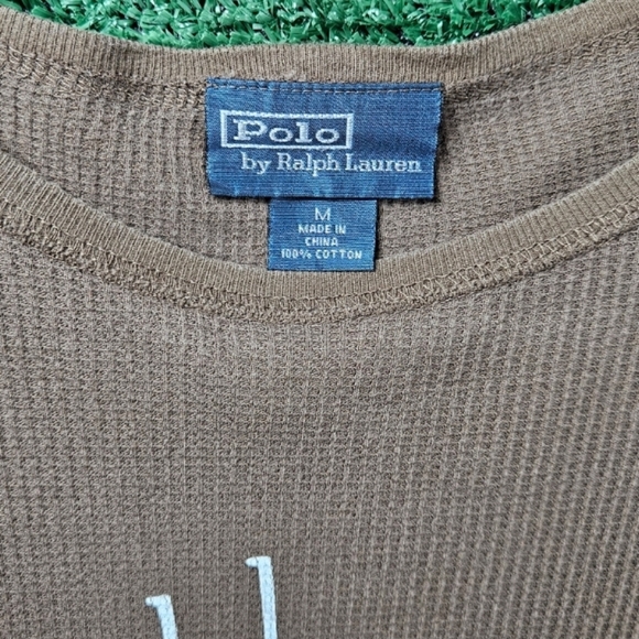 Vintage Polo Ralph Lauren Lightweight Graphic Thermal Shirt / Mens Size Medium - Picture 9 of 11